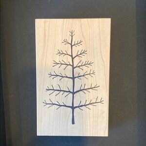 Wood-mounted rubber stamp NEW